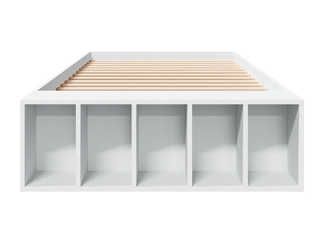 Estrutura de cama 100x200 cm derivados de madeira branco