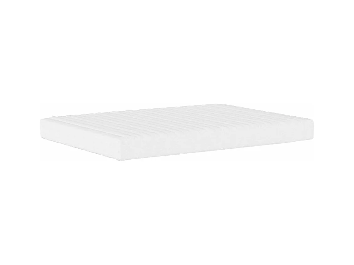 Lit avec matelas gris 140x190 cm similicuir