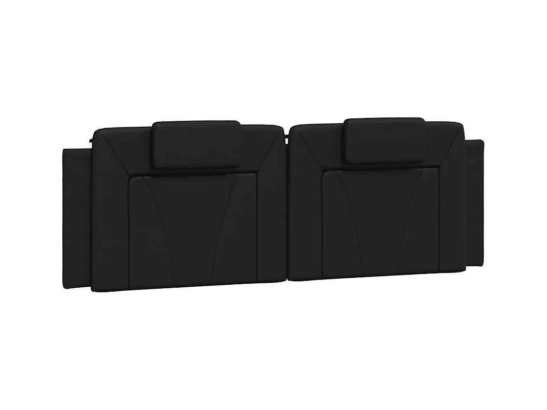 Cadre de lit avec lumières LED noir 160x200 cm similicuir