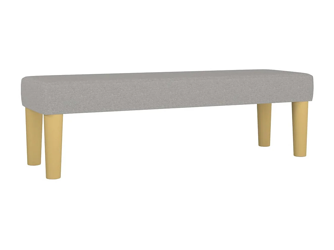 Cama box spring con colchón tela gris claro 140x190 cm