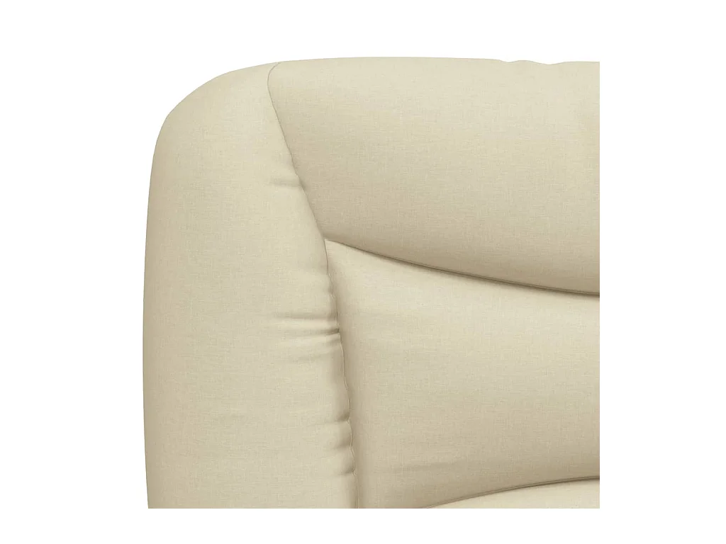 Cama con colchón de tela color crema 180x200 cm