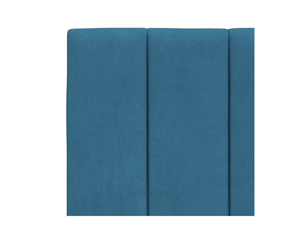 Bed met matras "Hanko" fluweel blauw 180x200 cm