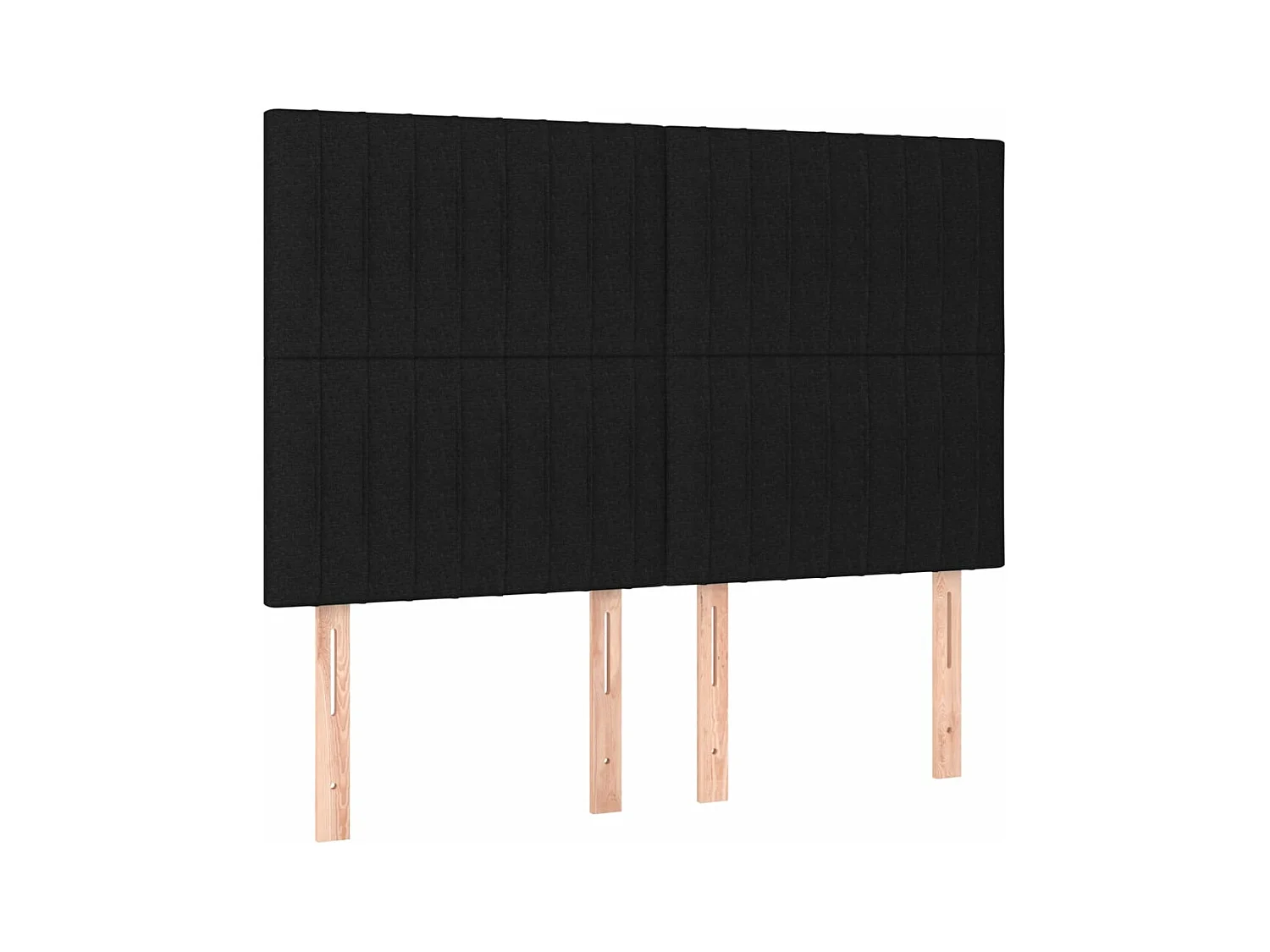 Cama box spring con colchón tela negro 140x190 cm
