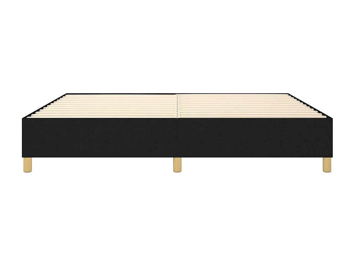 Bedframe zonder matras stof zwart 200x200 cm