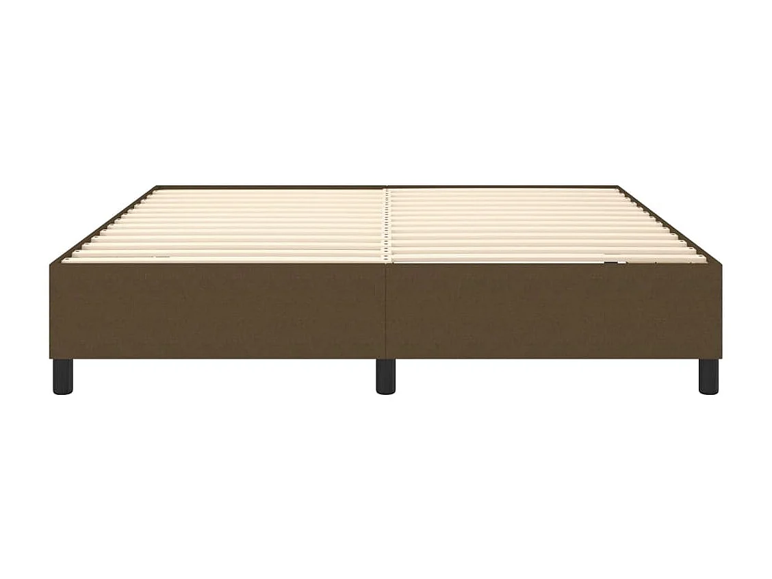 Estructura de cama box spring tela marrón 180x200 cm