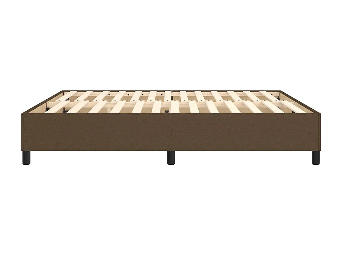 Estructura de cama box spring tela marrón 180x200 cm