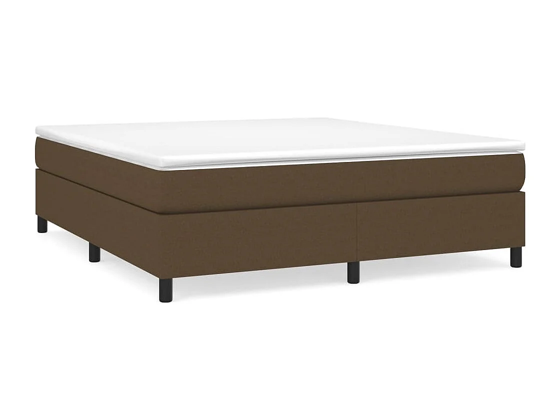 Bedframe zonder matras stof donkerbruin 180x200 cm