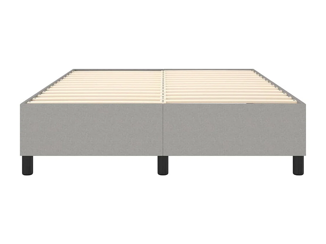 Bedframe zonder matras stof lichtgrijs 140x190 cm