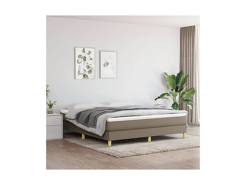 Sommier à lattes de lit Taupe 180x200 cm Tissu