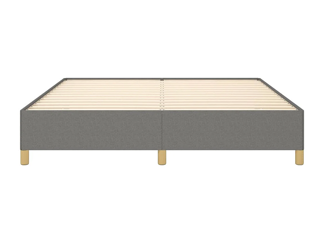 Bedframe zonder matras stof donkergrijs 160x200 cm