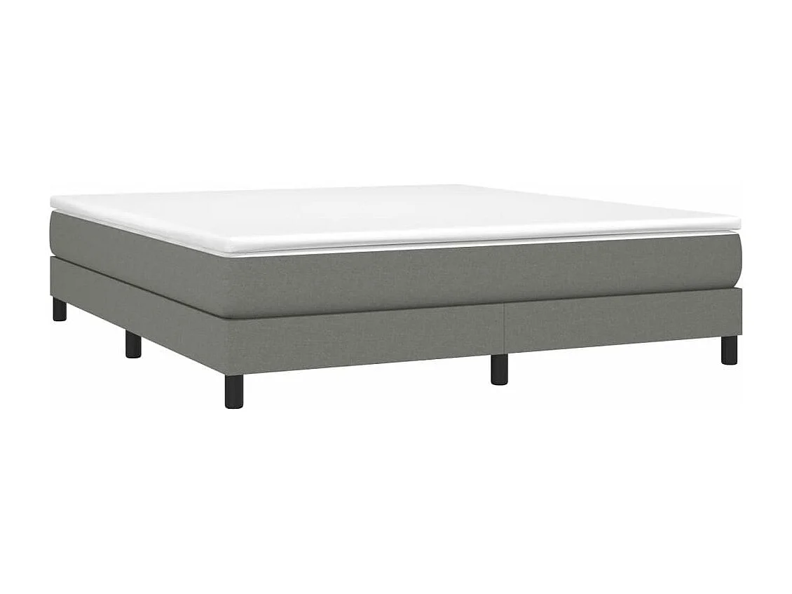 Bedframe zonder matras stof donkergrijs 160x200 cm