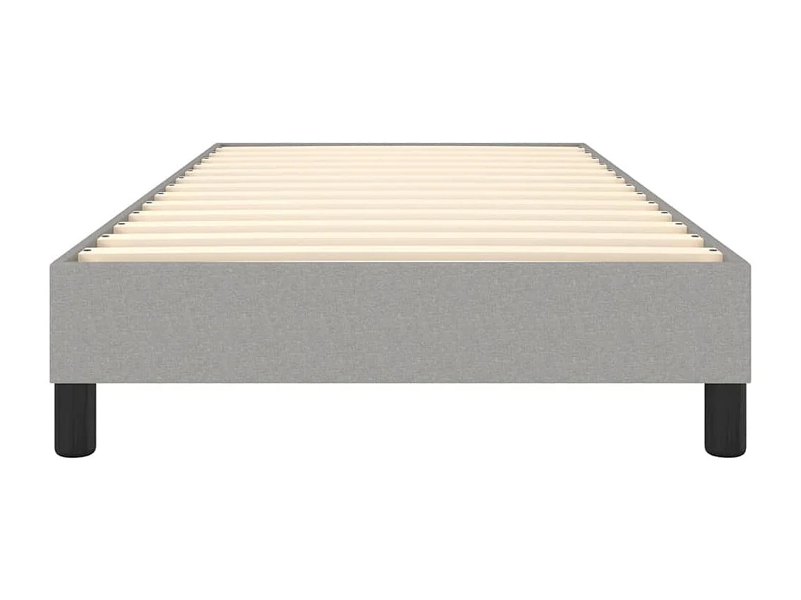 Sommier à lattes de lit Gris clair 100x200 cm Tissu