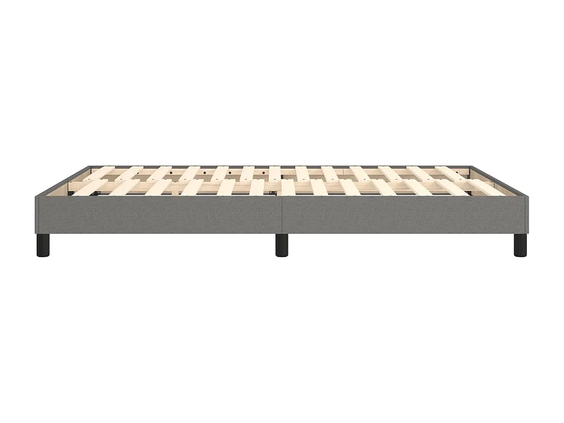 Bedframe zonder matras stof donkergrijs 140x200 cm