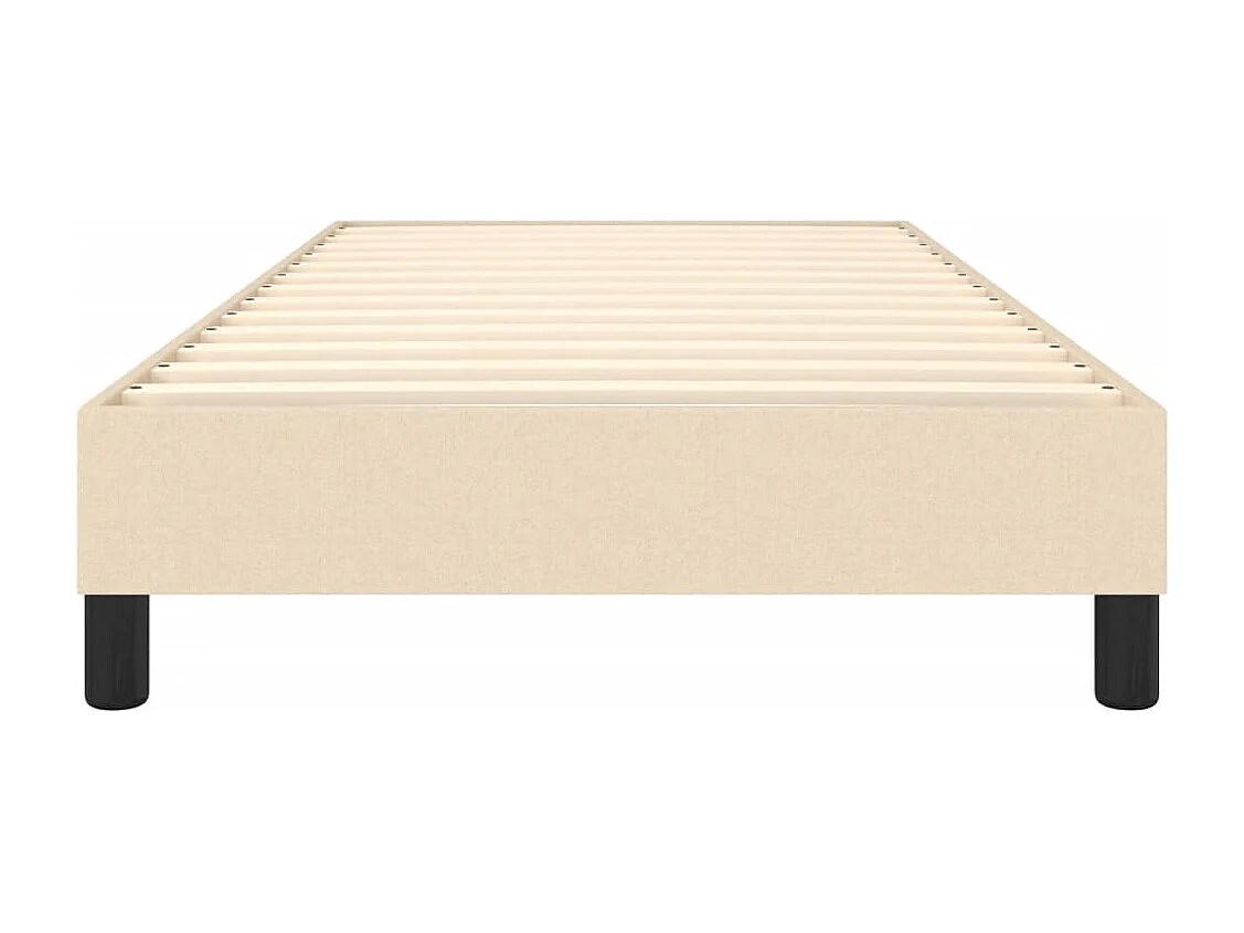 Sommier à lattes de lit Crème 90x200 cm Tissu