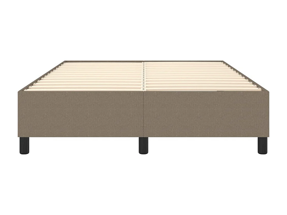 Bedframe zonder matras stof taupe 140x200 cm