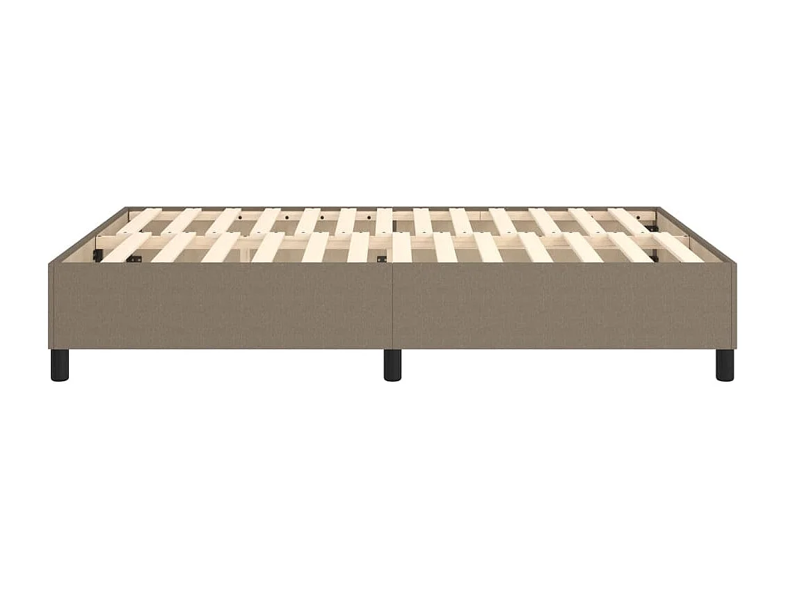 Bedframe zonder matras stof taupe 140x200 cm