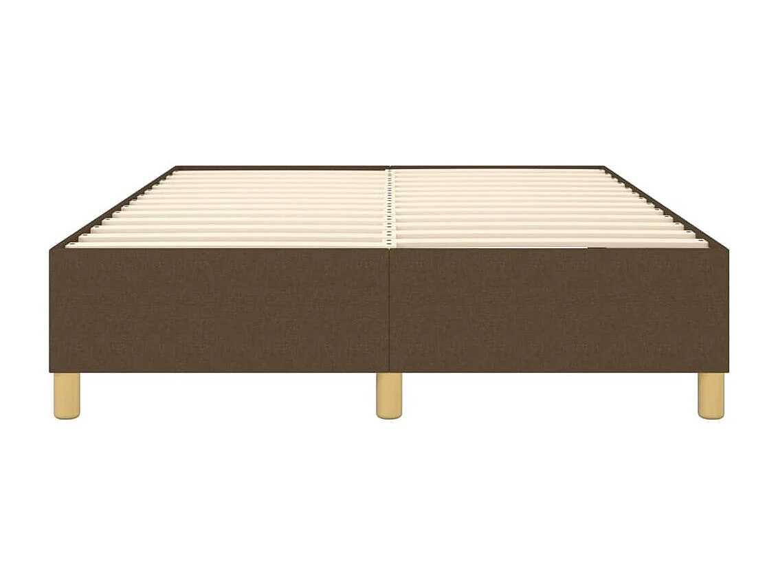 Bedframe zonder matras stof donkerbruin 140x190 cm
