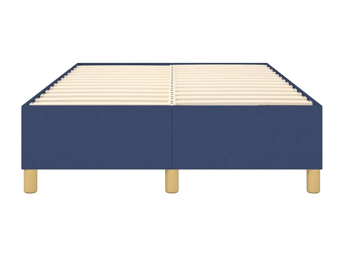 Sommier à lattes de lit Bleu 120x200 cm Tissu