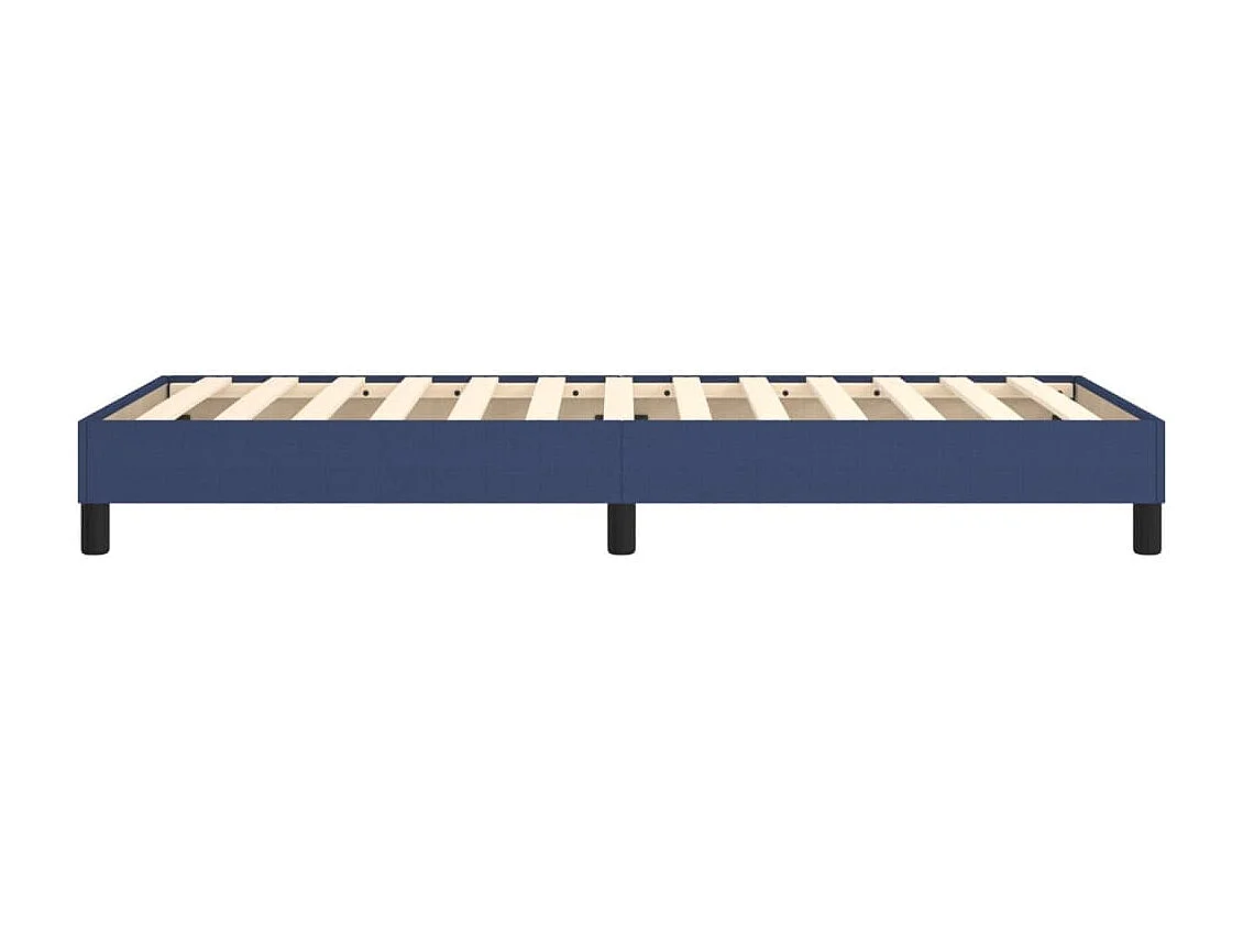 Estructura de cama box spring tela azul 100x200 cm