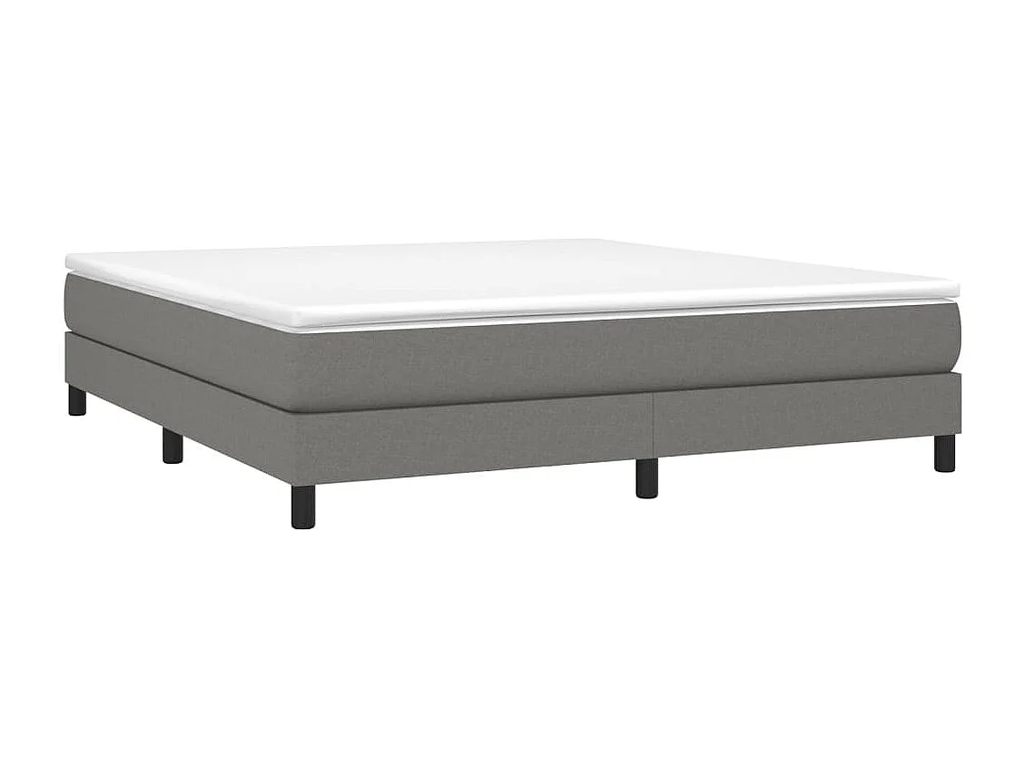 Bedframe zonder matras stof donkergrijs 180x200 cm