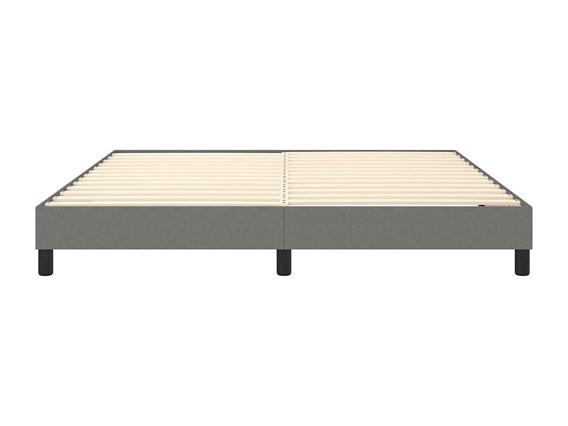 Bedframe zonder matras stof donkergrijs 180x200 cm