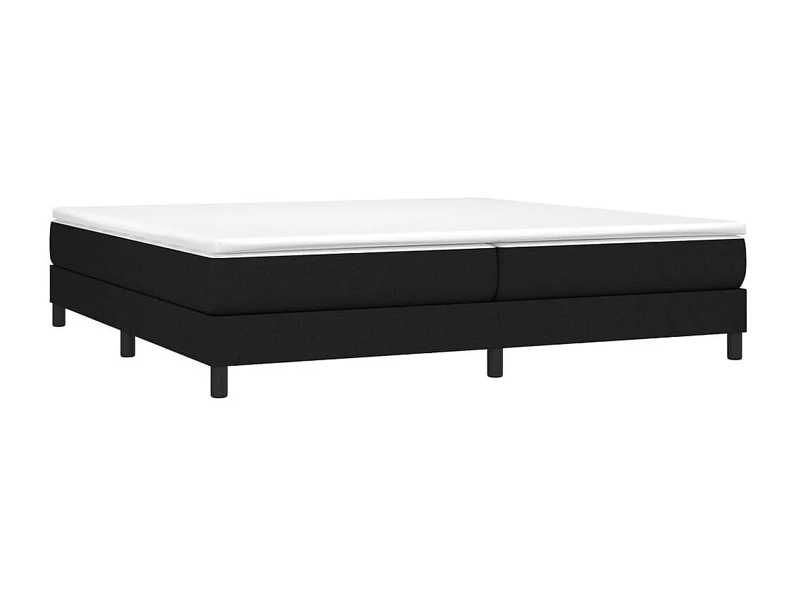 Bedframe zonder matras stof zwart 200x200 cm