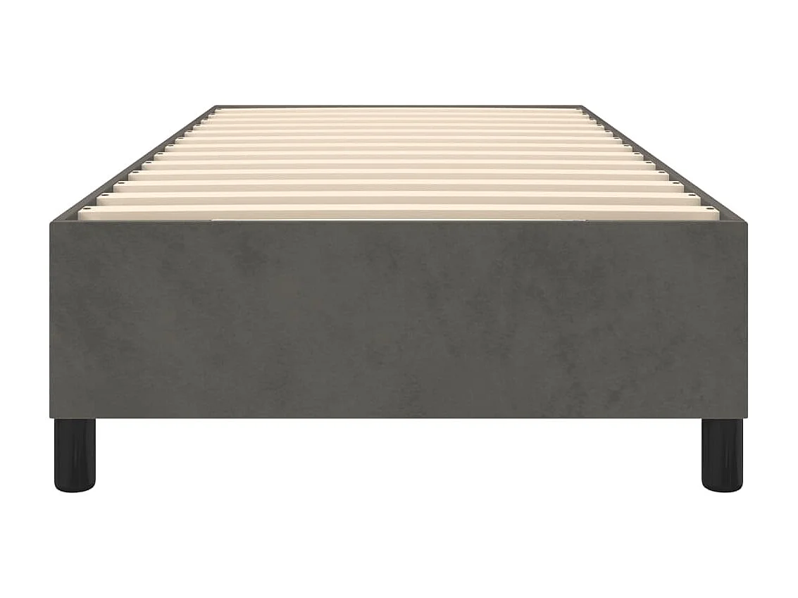 Bedframe zonder matras 90x200 cm fluweel donkergrijs
