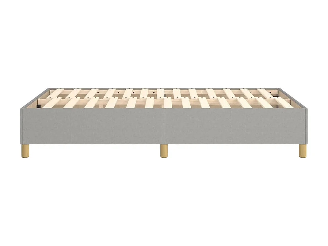 Estructura de cama box spring tela gris claro 120x200 cm