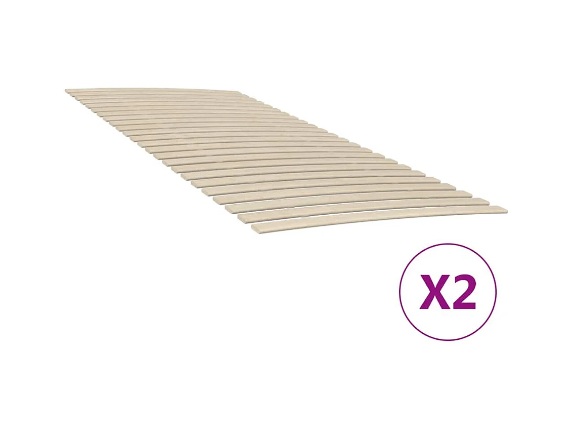 Somieres de láminas con 48 lamas 2 unidades 100x200 cm