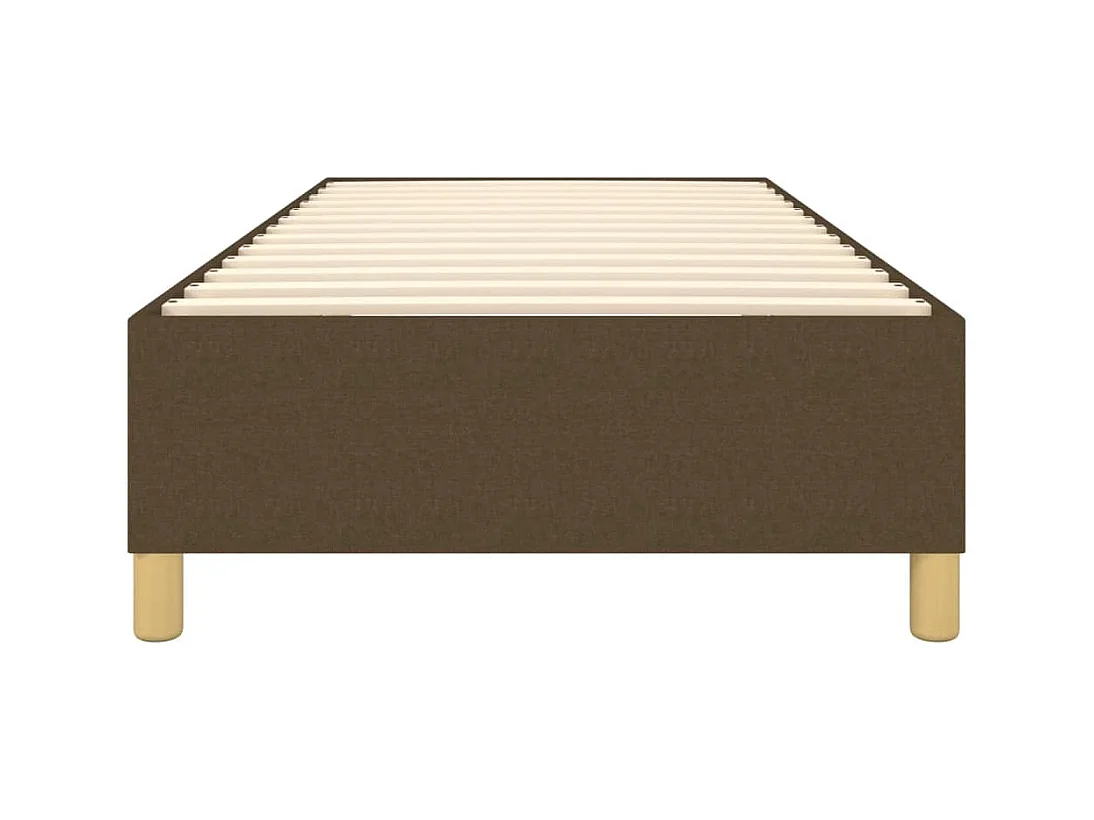 Estructura de cama box spring tela marrón 90x200 cm