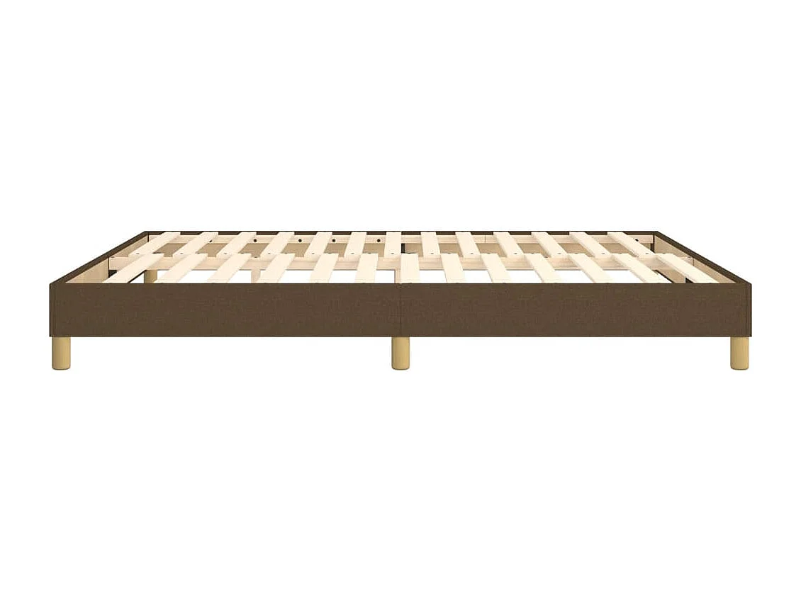 Bedframe zonder matras stof donkerbruin 180x200 cm