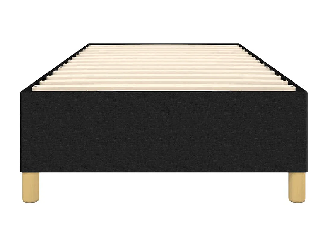 Estructura de cama box spring tela negro 80x200 cm