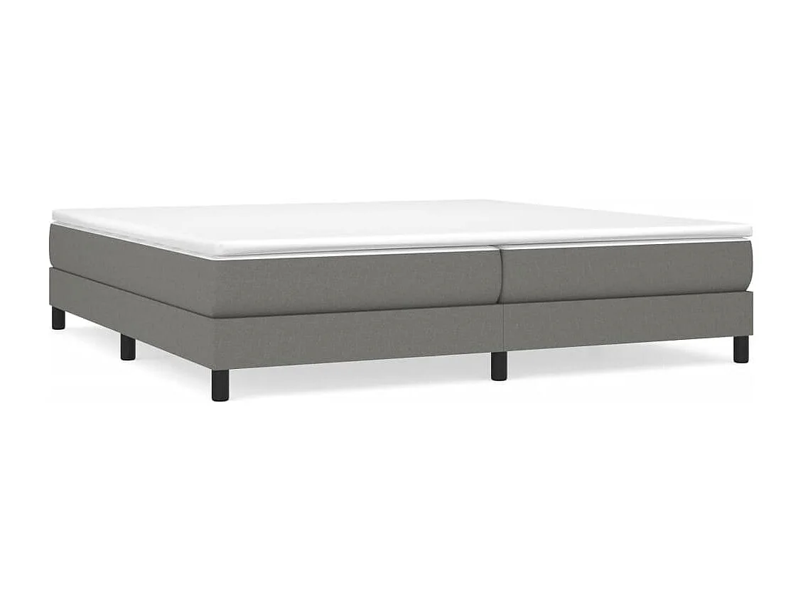 Sommier à lattes de lit Gris foncé 200x200 cm Tissu