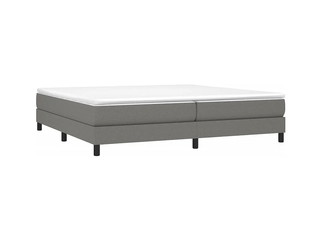 Sommier à lattes de lit Gris foncé 200x200 cm Tissu