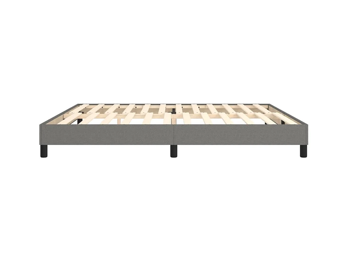 Sommier à lattes de lit Gris foncé 200x200 cm Tissu