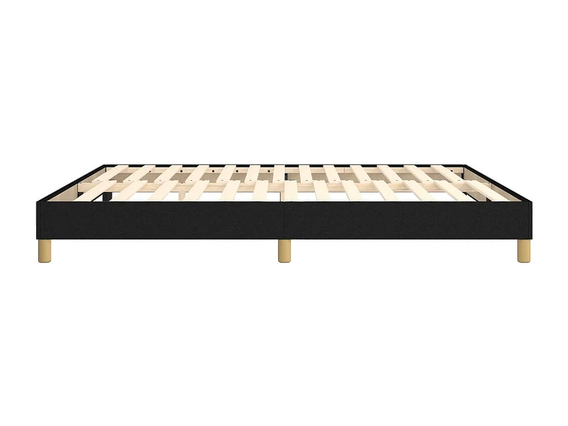 Bedframe zonder matras stof zwart 180x200 cm
