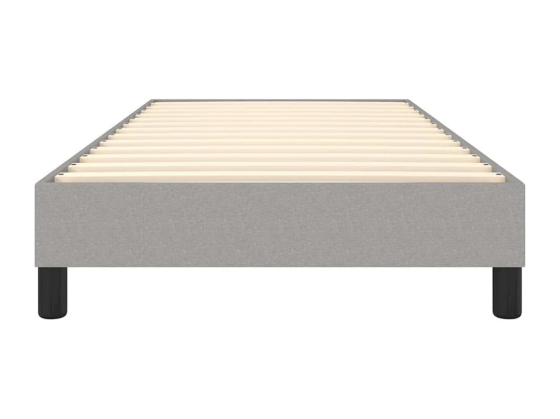 Sommier à lattes de lit Gris clair 90x190 cm Tissu