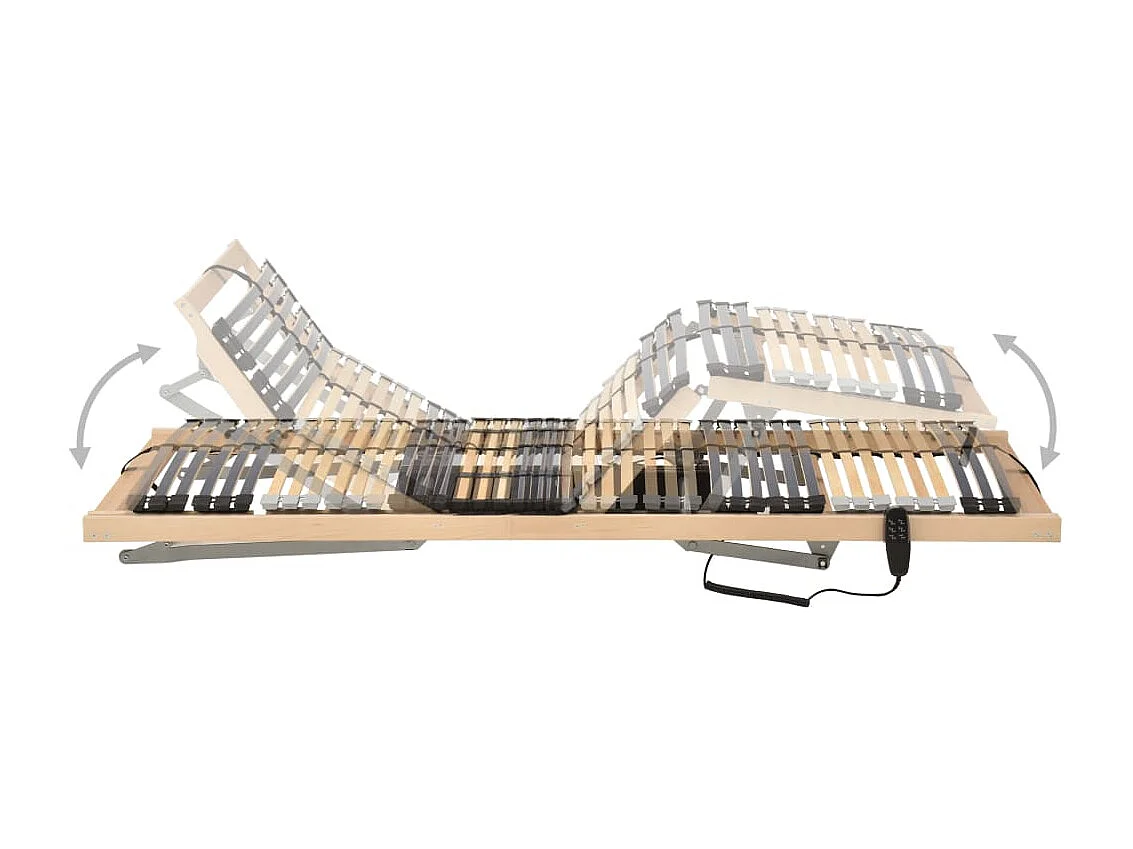 Estrado de ripas elétrico com 42 ripas 7 zonas 100x200 cm