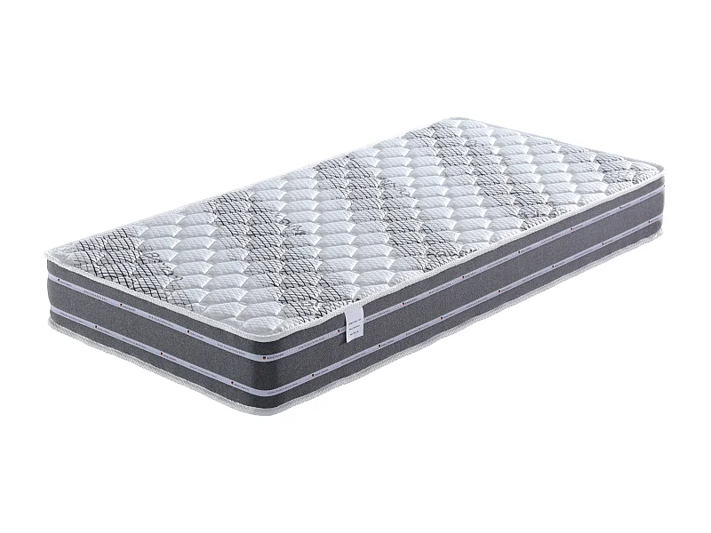 Lot de 2 Matelas 70x190 cm + 2 Oreillers Visco - Ferme - 100 % polyester - HR Dernière Génération