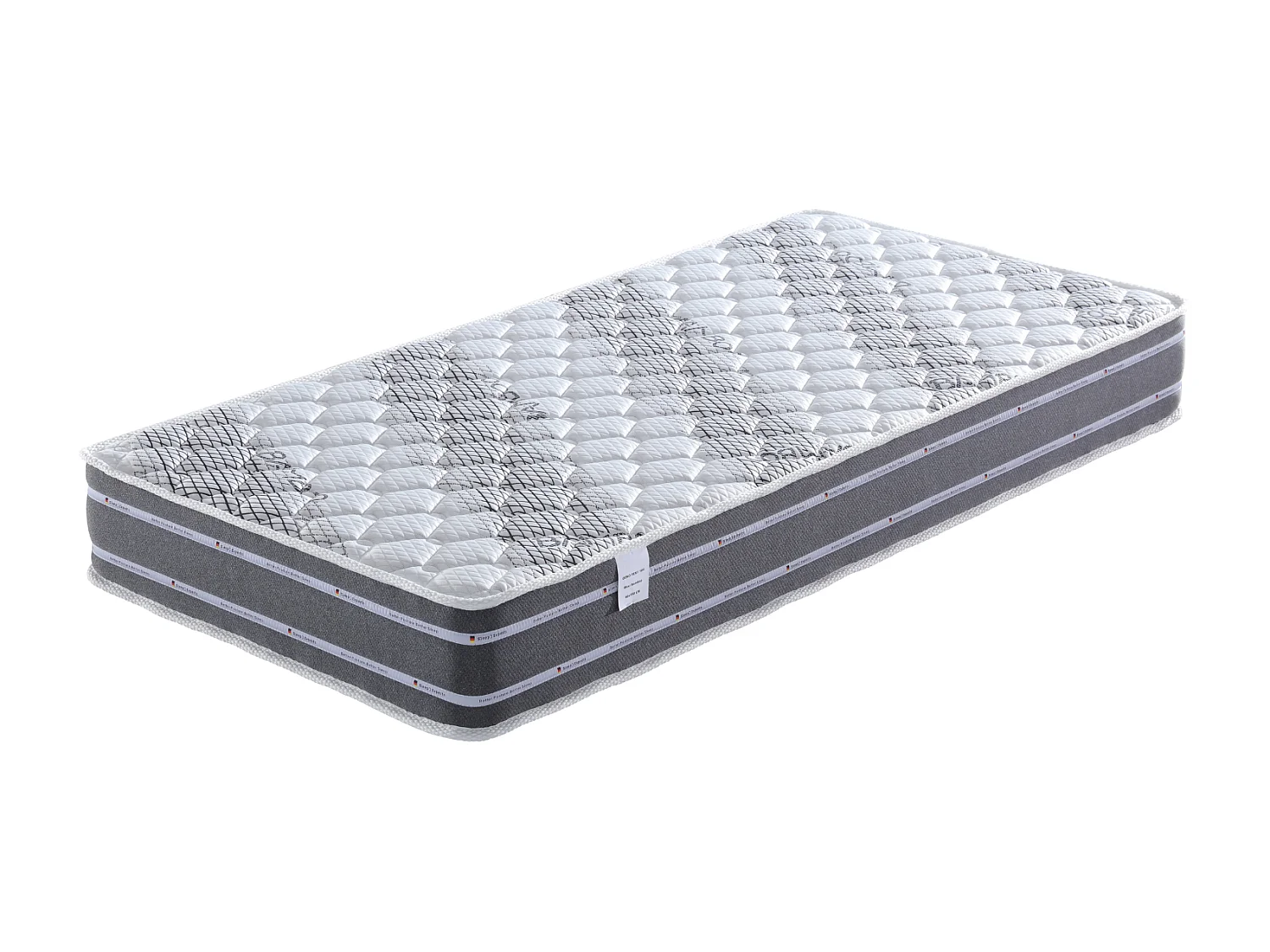 Lot de 2 Matelas + Alèses 90x200 x 23 cm - Ferme - rembourrage 100 % polesther - âme 100 % polyuréthane poli lattex HR Dernière Génération - Très Resp