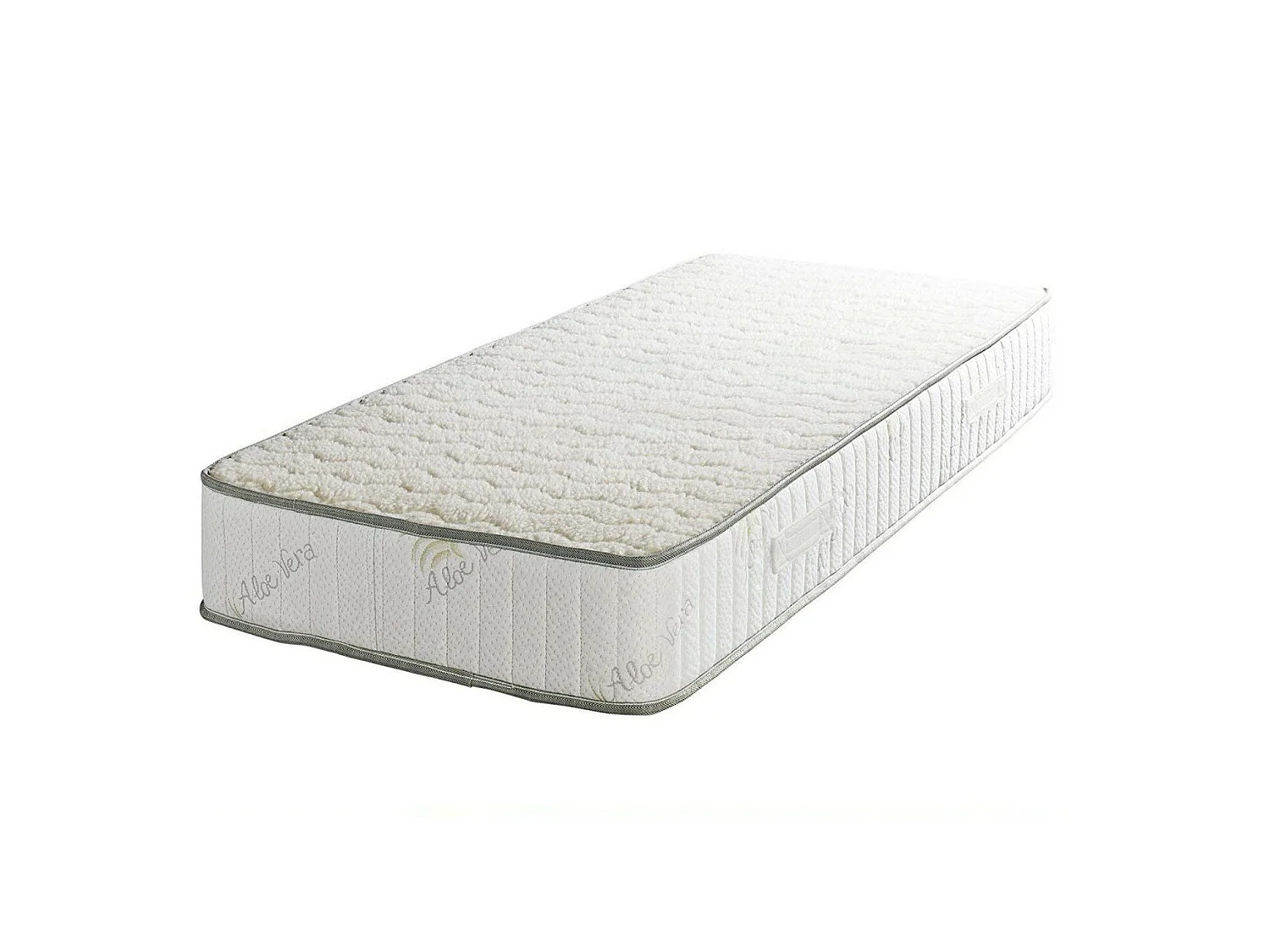 Lot de 2 Matelas Supreme s 90x190 x 21 cm - Ferme - Face Hiver 2 cm de Memoire de Forme 60 kg/m3 + Laine  - ame rembourrage 100 % polesther - âme 100