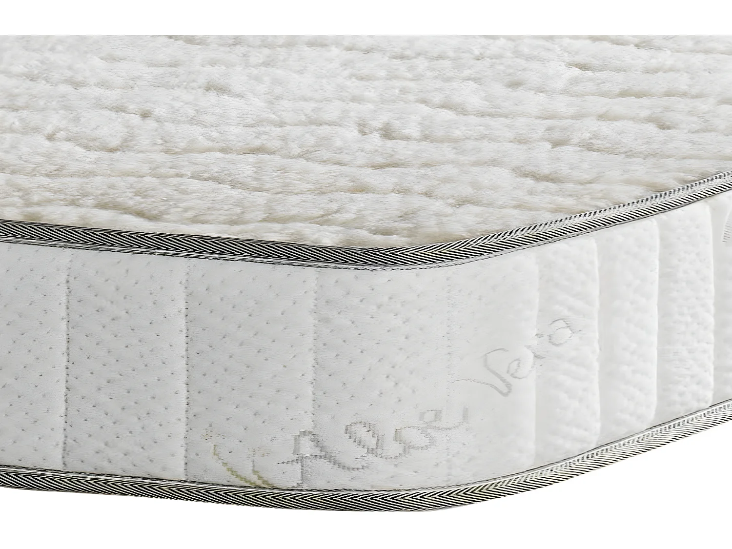 Literie -Matelas Supreme 180x200 x 21 cm - Tres Ferme - Face Hiver 2 cm de Memoire de Forme 60 kg-m3