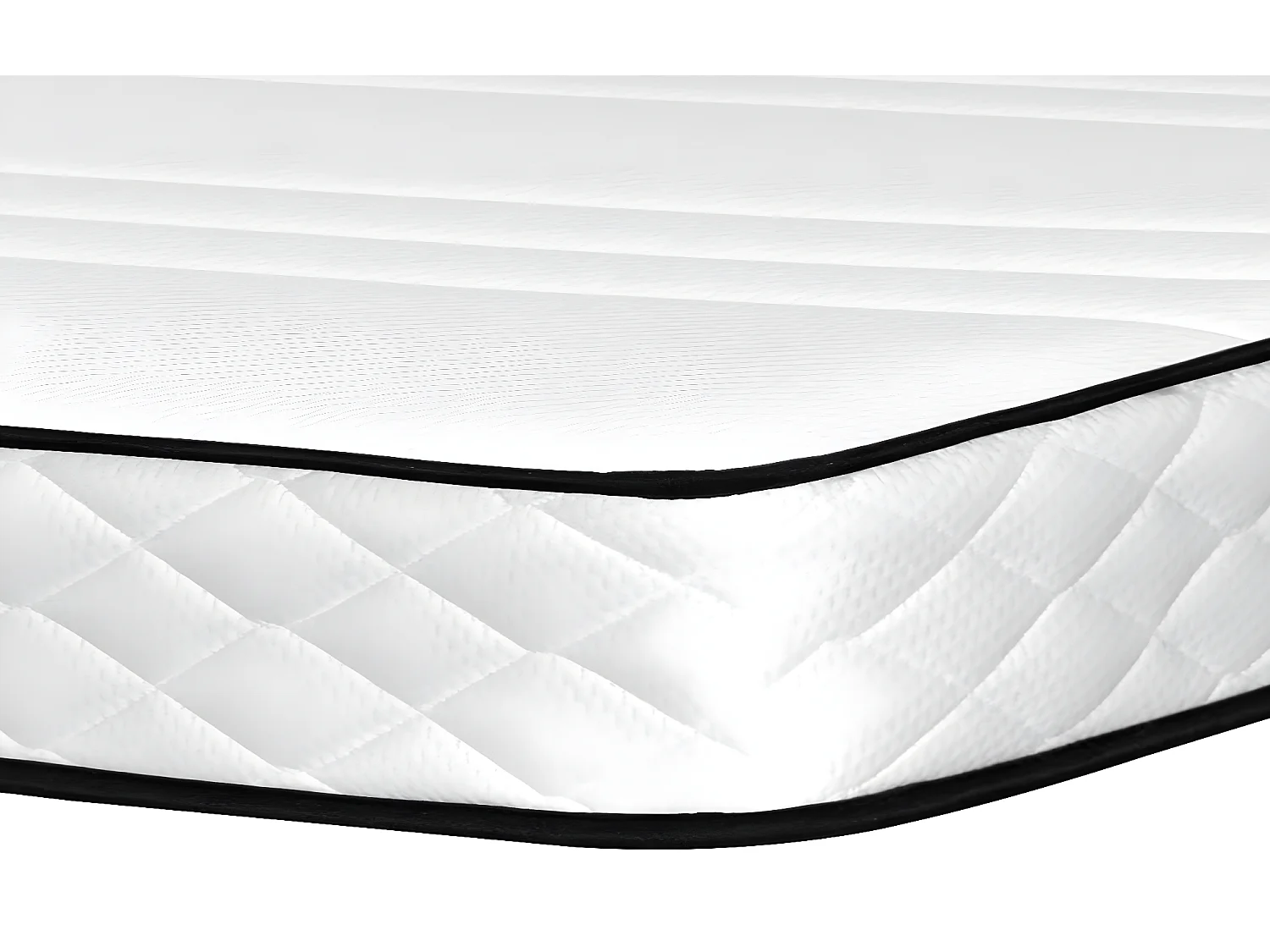 Matelas 140x200 Ressorts Ensachés 4 cm Mousse Mémoire 80 Kg/m3 Hauteur +/- 26 cm 7 Zones de Confort