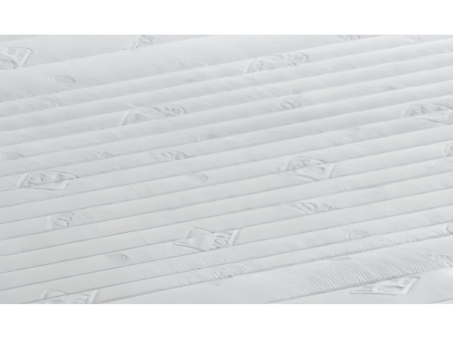 Matelas mémoire plus ressorts ensachés 4 cm mémoire de forme 140x200 hauteur 23 cm 7 zones confort