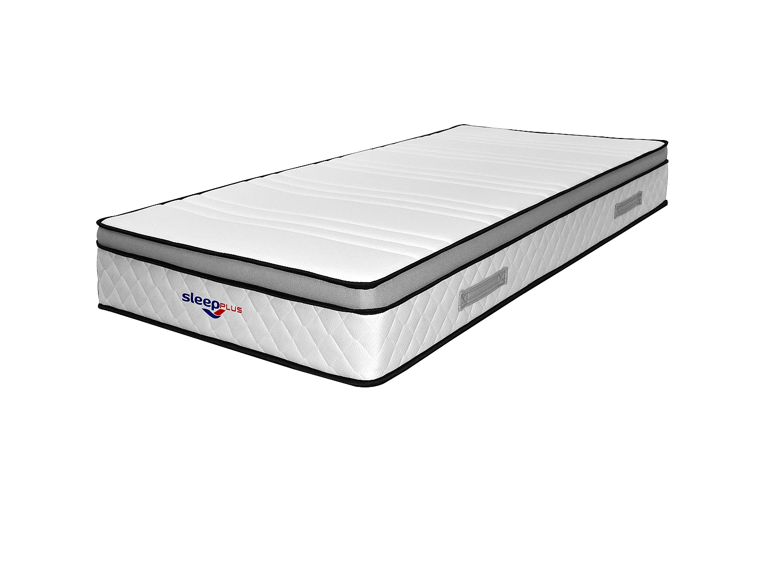 Matelas ressorts ensachés 4 cm mémoire de forme 80 kg/m3 90x190 hauteur +/- 26 cm ferme