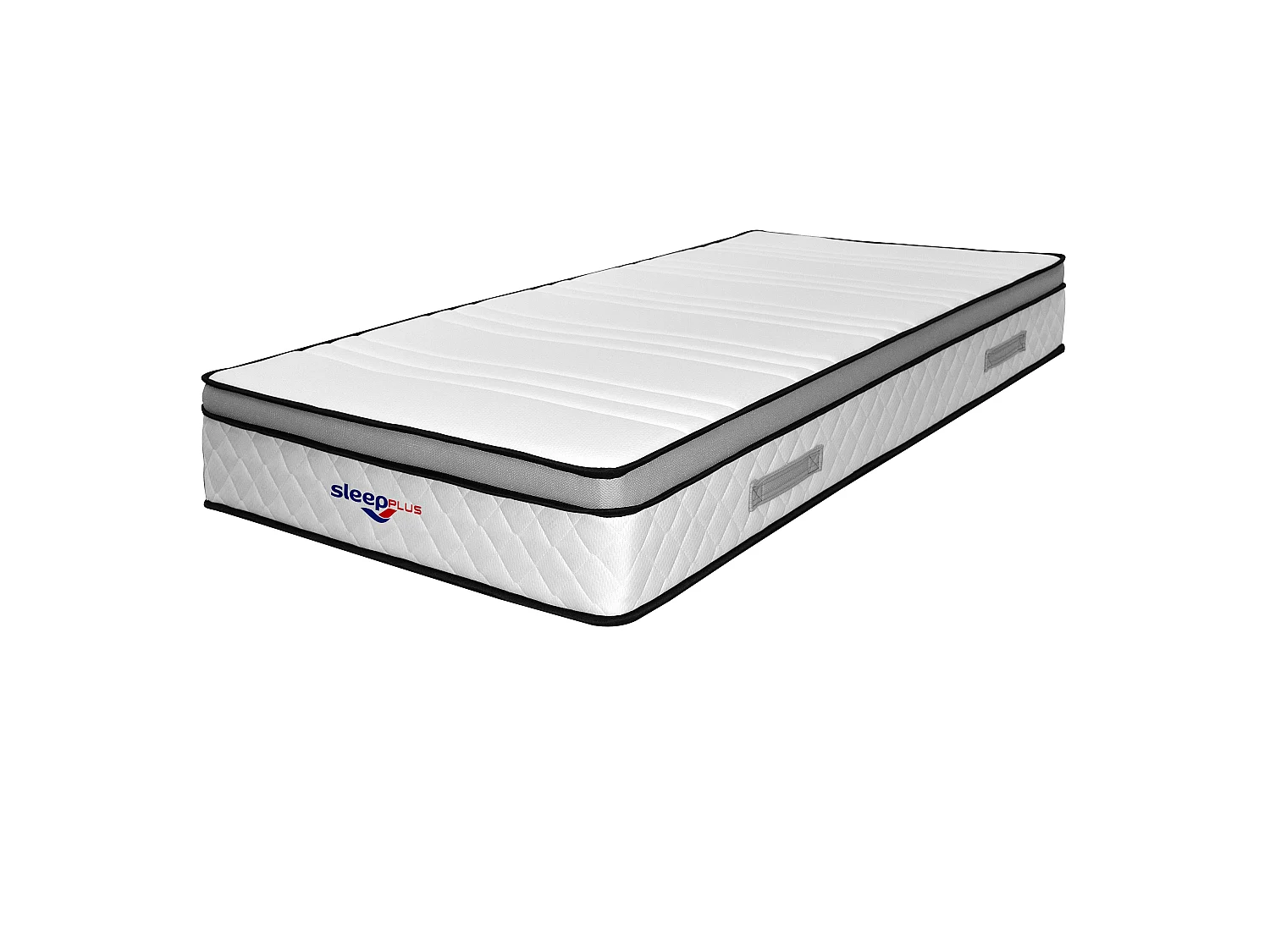 Matelas ressorts ensachés 4 cm mémoire de forme 80 Kg/m3 90x190 hauteur 26 cm 7 zones confort