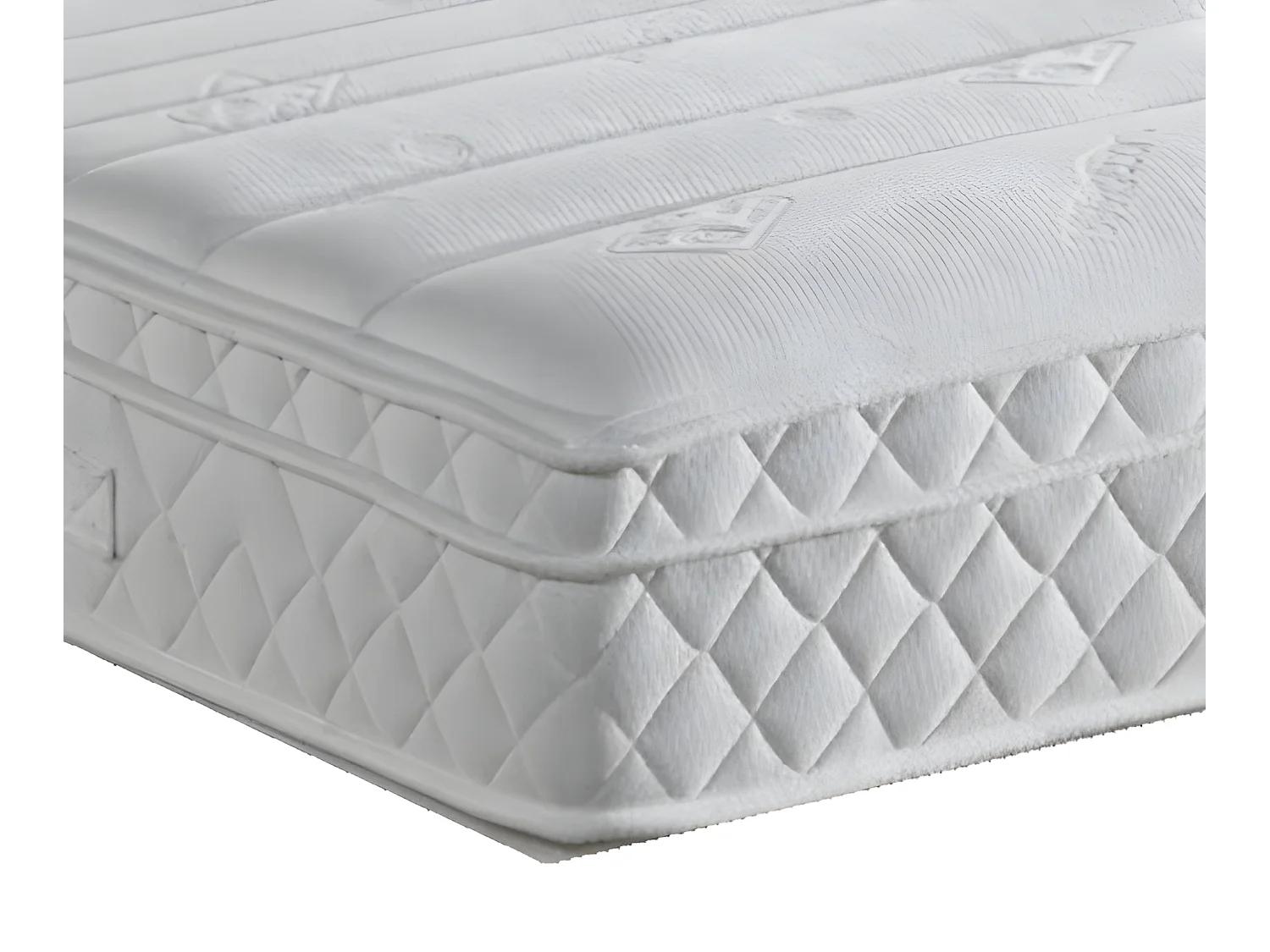 Matelas mémoire plus ressorts ensachés 4 cm mémoire de forme 140x200 hauteur 23 cm