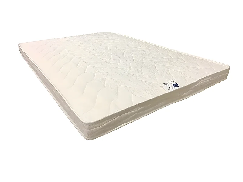 Matelas 180x200 cm Ferme Mémoire de Forme 5 Zones Confort 100 % Polyester Haute Résilience