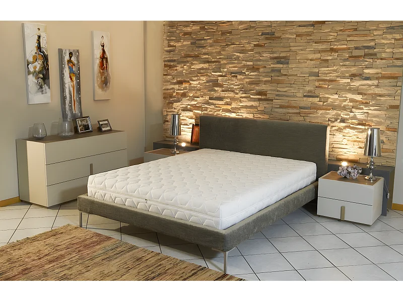 Matelas Mémoire de Forme 80x190 cm Ferme Déhoussable 7 Zones de Confort Très Respirant