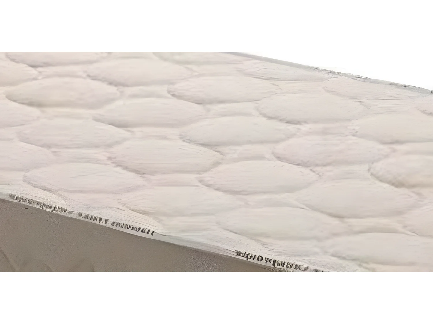 Matelas latex ferme 120x190 cm 23 cm 7 zones confort cache alèse tissu 100% coton Noyau Poli HR